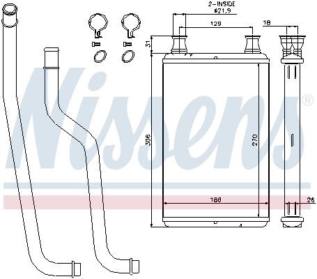 Heat Exchanger, interior heating 70978