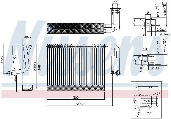 Evaporator, air conditioning 92327