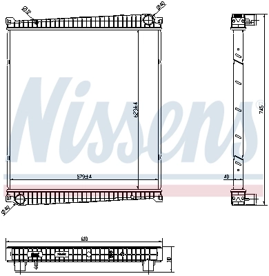 NISSENS 6378750 Radiator, engine cooling