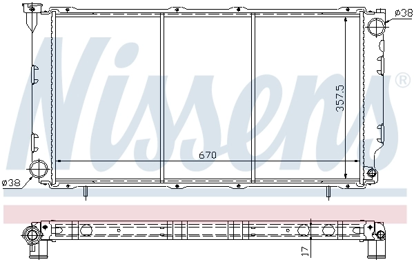 Radiateur, refroidissement du moteur ** FIRST FIT ** 64087