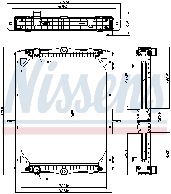 NISSENS 606774 Radiator, engine cooling