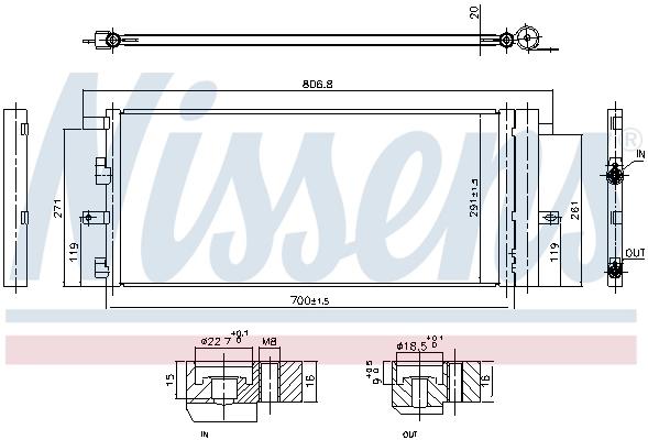 Condenser, air conditioning ** FIRST FIT ** 941011