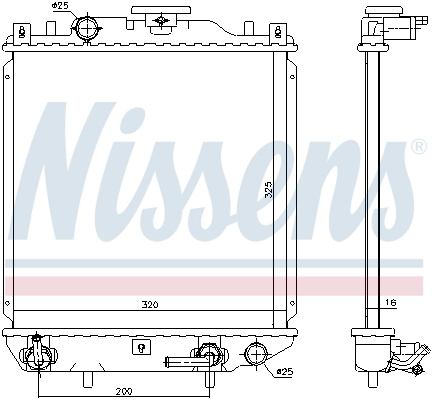 NISSENS 69405 Radiator, engine cooling