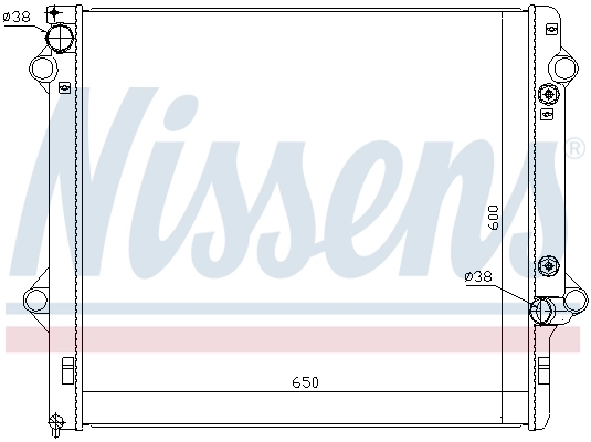 NISSENS 646888 Radiator, engine cooling