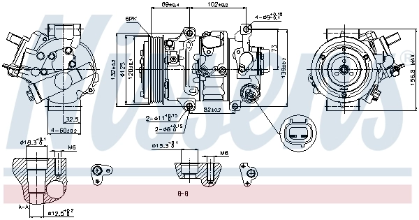 Compressor, air conditioning ** FIRST FIT ** 89314
