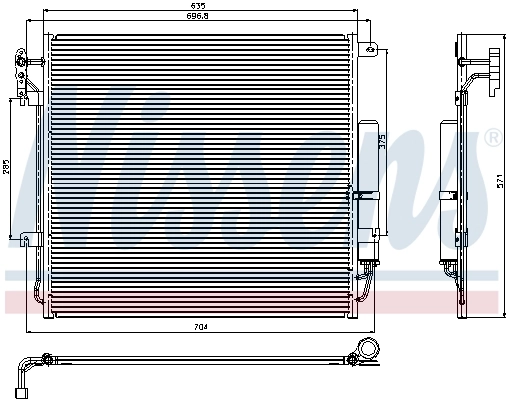 Condenser, air conditioning ** FIRST FIT ** 94839