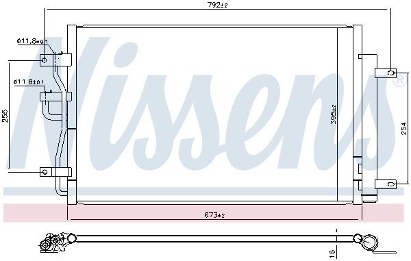 NISSENS 941216 Condenser, air conditioning