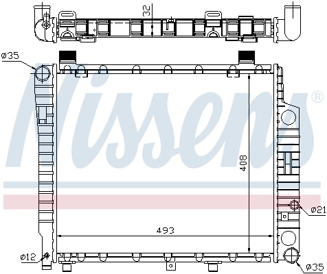 NISSENS 62754A Radiator, engine cooling
