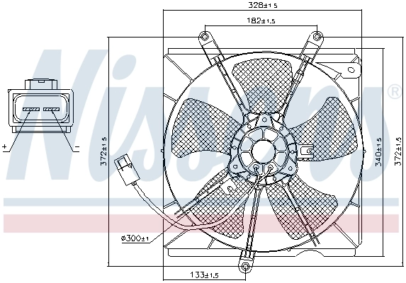 Fan, engine cooling 85012