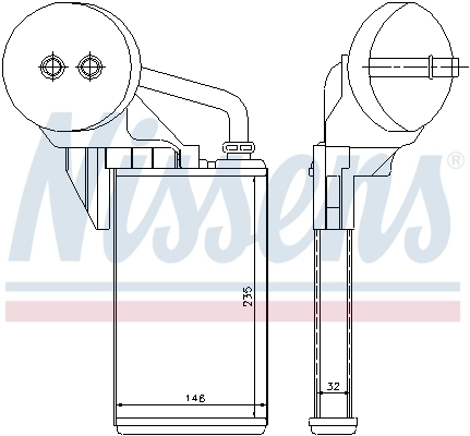 Heat Exchanger, interior heating ** FIRST FIT ** 72207