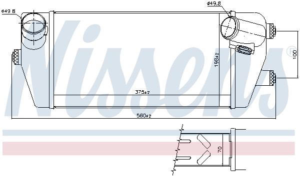 NISSENS 961499 Charge Air Cooler