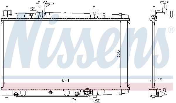 Radiator, engine cooling ** FIRST FIT ** 64645A
