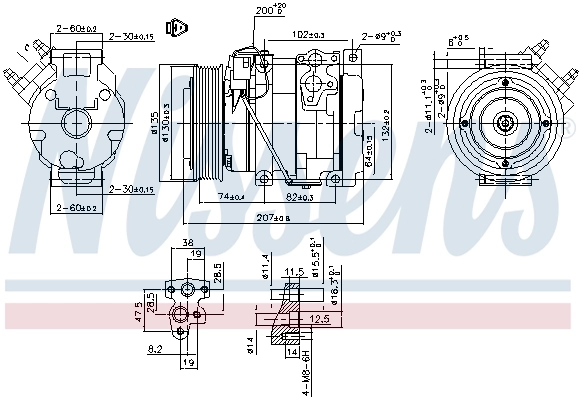 Compressor, air conditioning ** FIRST FIT ** 89558