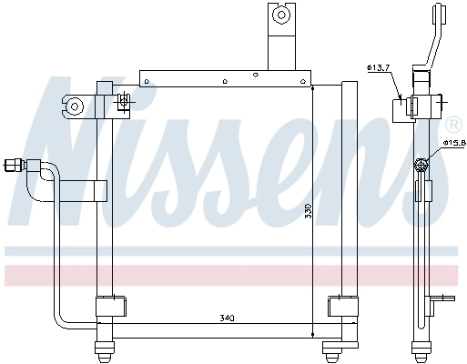 NISSENS 94423 Condenser, air conditioning