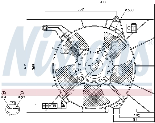 Fan, engine cooling 85063