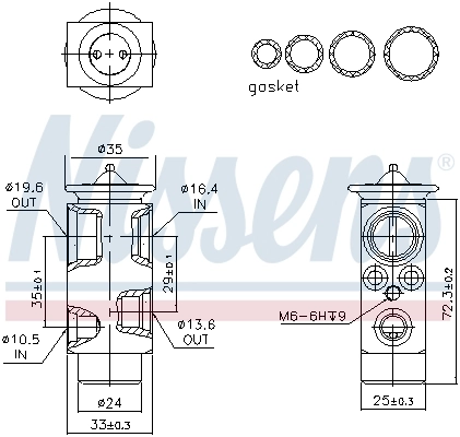 Expansion Valve, air conditioning ** FIRST FIT ** 999348