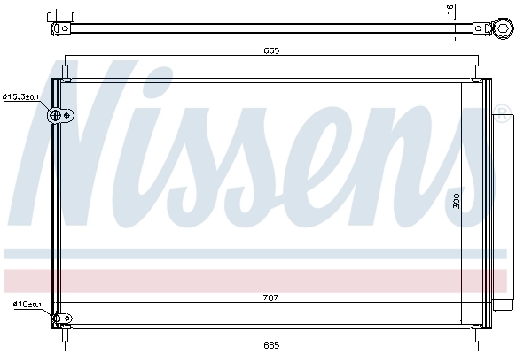 NISSENS 940609 Condenser, air conditioning