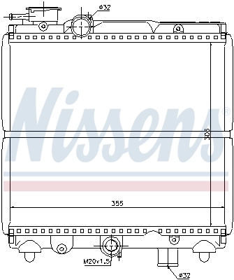 NISSENS 61810 Radiator, engine cooling