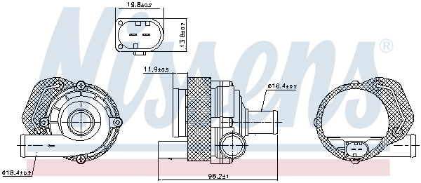 Auxiliary Water Pump (cooling water circuit) ** FIRST FIT ** 831065