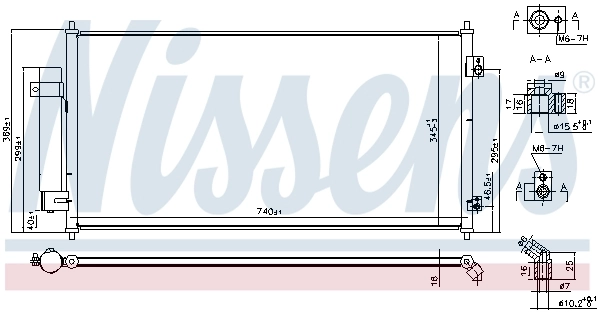 NISSENS 940818 Condenser, air conditioning
