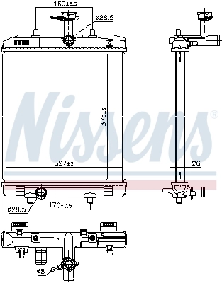 Radiator, engine cooling 606330