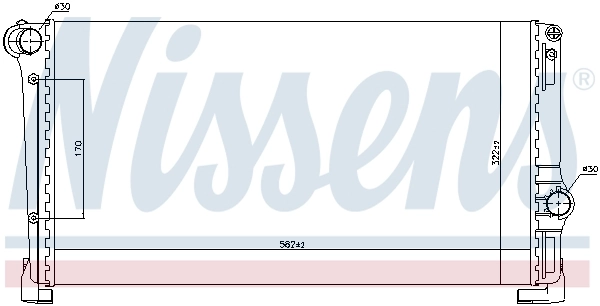 Radiator, engine cooling 61896