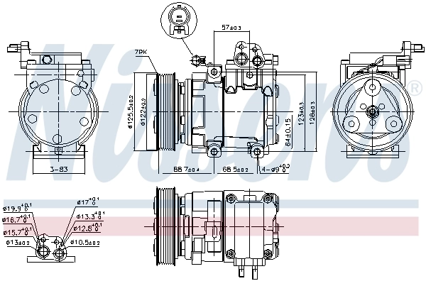 Compressor, air conditioning ** FIRST FIT ** 890129