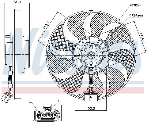 Fan, engine cooling 85715