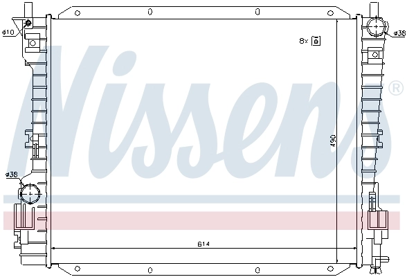 NISSENS 69222 Radiator, engine cooling