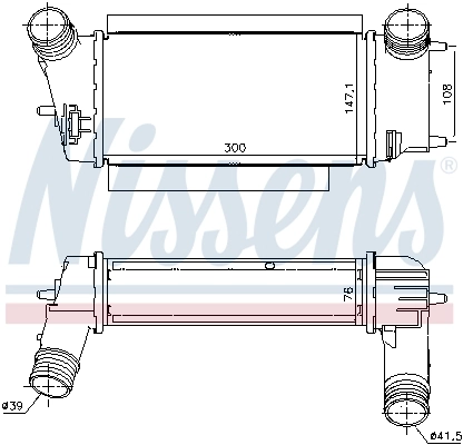 NISSENS 96252 Charge Air Cooler