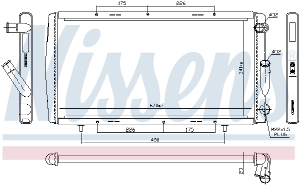 NISSENS 63911A Radiator, engine cooling
