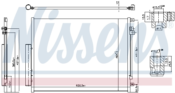 Condenser, air conditioning ** FIRST FIT ** 941065