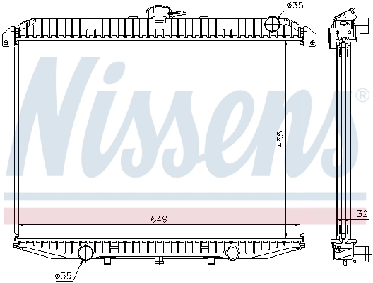 NISSENS 62069A Radiator, engine cooling