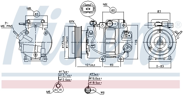 NISSENS 890150 Compressor, air conditioning