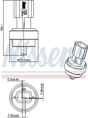 Sensor, coolant temperature ** FIRST FIT ** 207006