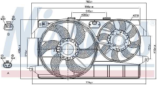 Ventilateur, refroidissement du moteur 85263