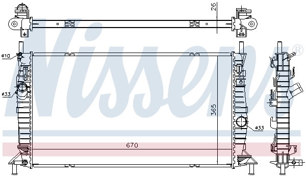 NISSENS 69242 Radiator, engine cooling