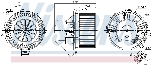Interior Blower 87106