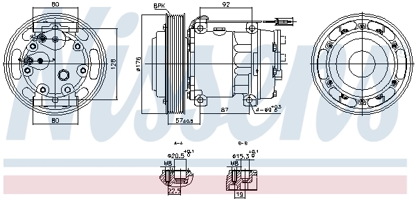 NISSENS 891002 Compressor, air conditioning