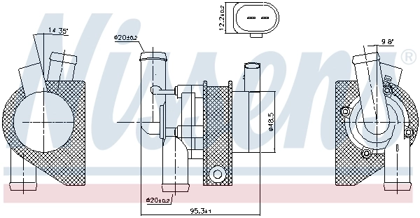 Auxiliary Water Pump (cooling water circuit) ** FIRST FIT ** 831060