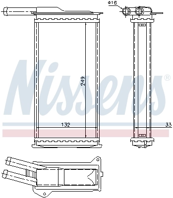 NISSENS 71751 Heat Exchanger, interior heating