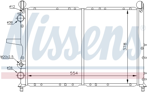 Radiator, engine cooling 61816