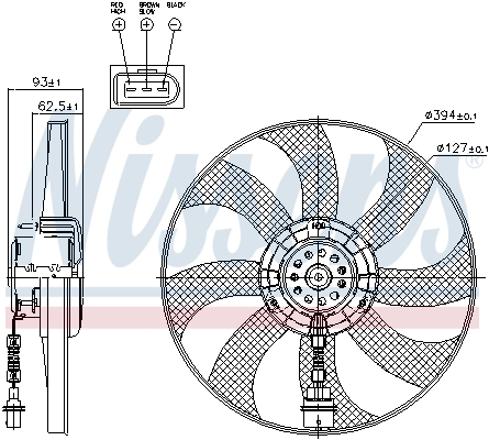 Fan, engine cooling 85549