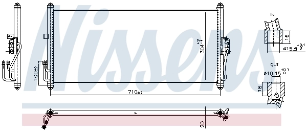 NISSENS 940919 Condenser, air conditioning