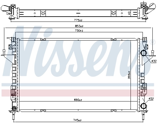 Radiator, engine cooling 637666