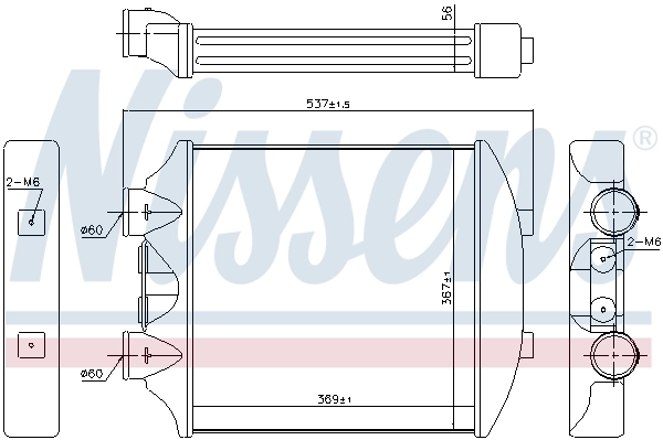 NISSENS 96405 Charge Air Cooler
