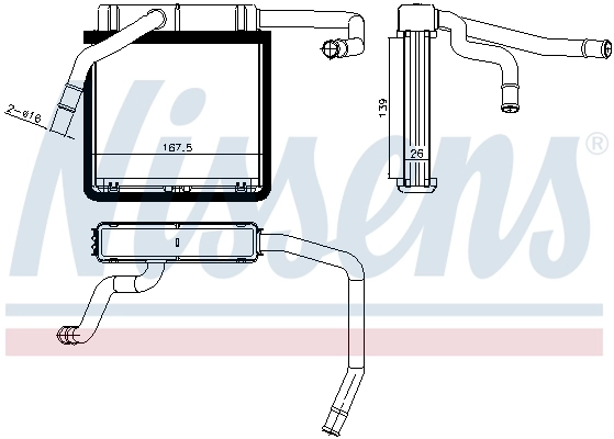 NISSENS 71775 Heat Exchanger, interior heating