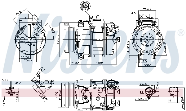 Compressor, air conditioning ** FIRST FIT ** 89212