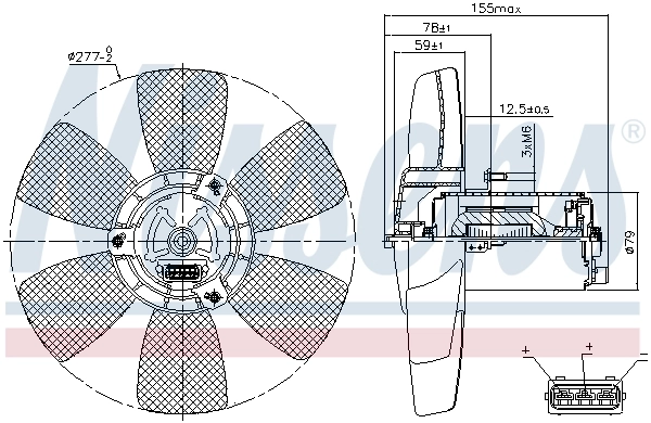 Fan, engine cooling 85679