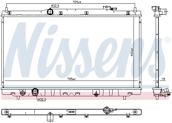 Radiator, engine cooling 681375